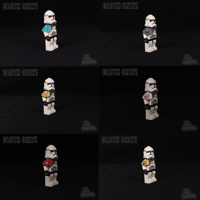 Galactic Empire and Republic Ranked Stormtrooper Folded Printed Pauldrons (Folded)