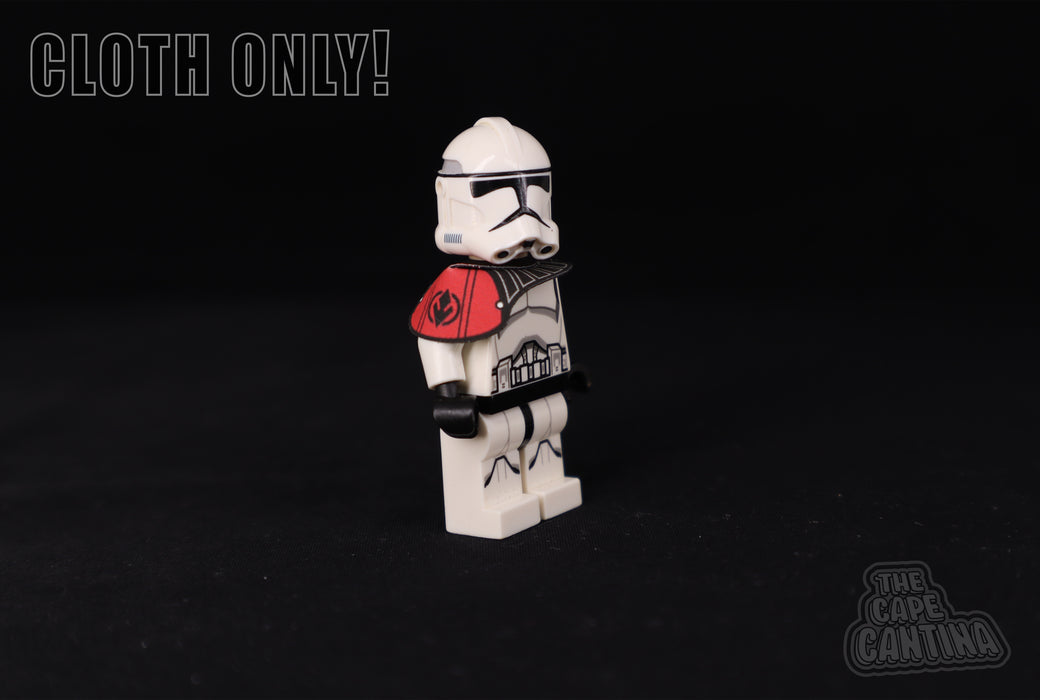 Galactic Empire and Republic Ranked Stormtrooper Folded Printed Pauldrons (Folded)