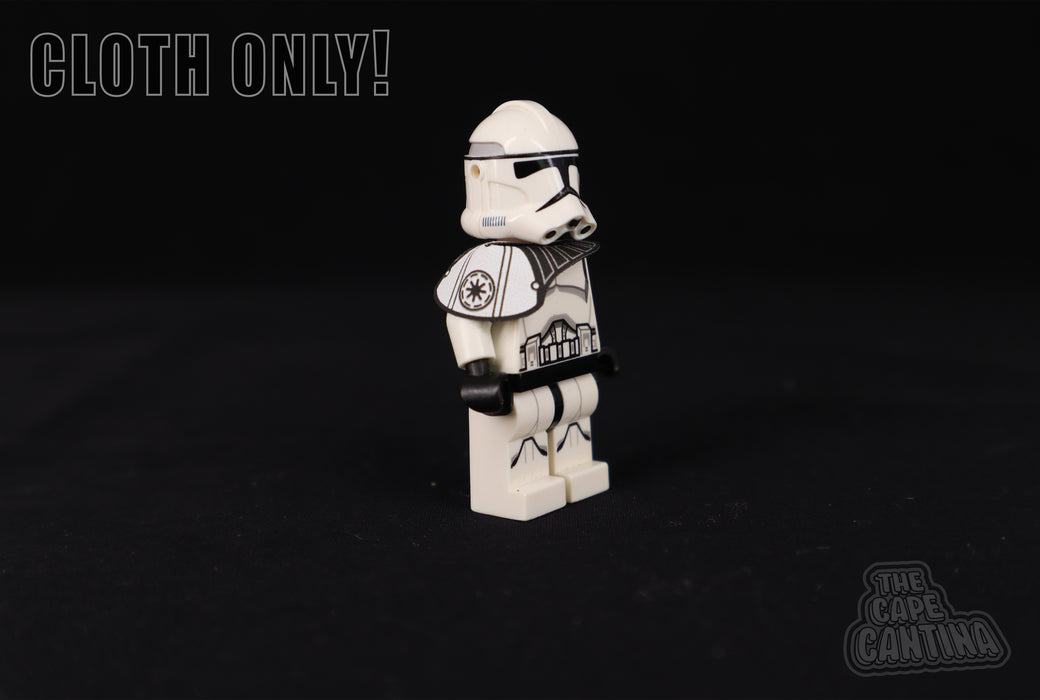 Galactic Empire and Republic Ranked Stormtrooper Folded Printed Pauldrons (Folded)