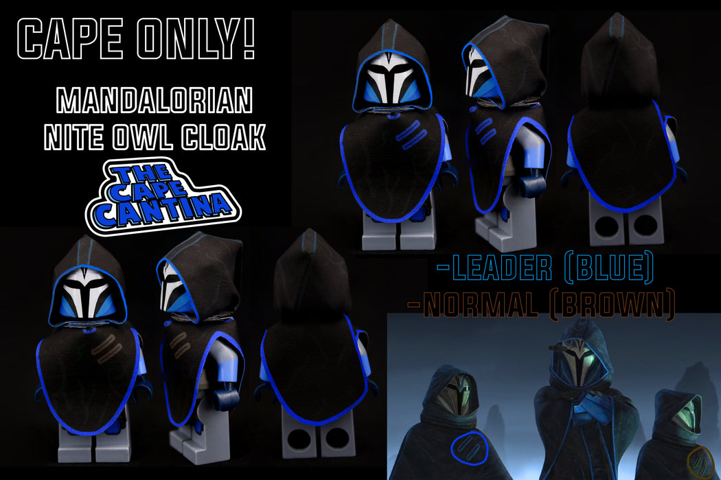 Custom Mandalorian Nite Owls Clone Wars Stealth Mission Cloak Set