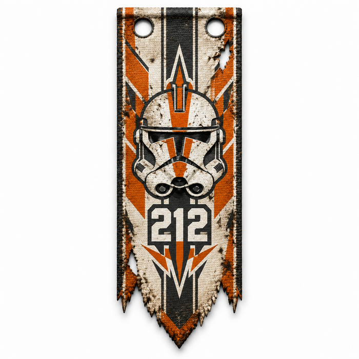 212th Attack Battalion Commander Cody inspired orange cloth banner for LEGO minifigures