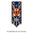 332nd Ahsoka Clone Trooper custom cloth banner for LEGO minifigures, inspired by Star Wars The Clone Wars, featuring orange helmet and blue battalion design. Recommended but not included.