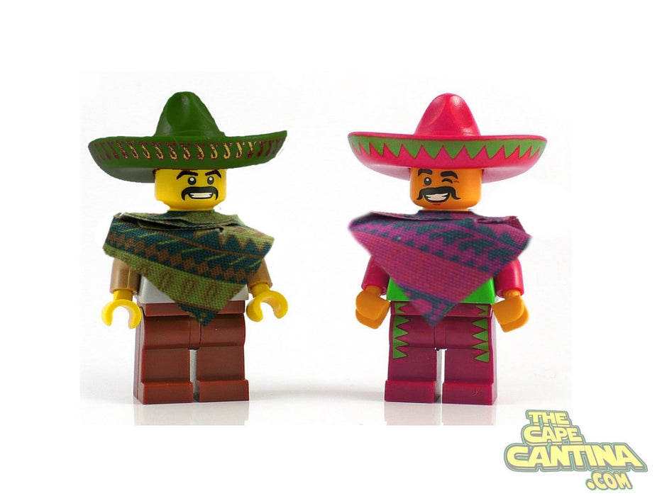 Fiesta Themed Brown Poncho  for LEGO® Minifigures