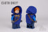 LEGO Cal Kestis blue hooded poncho cape custom cloth accessory for minifigure front and rear view