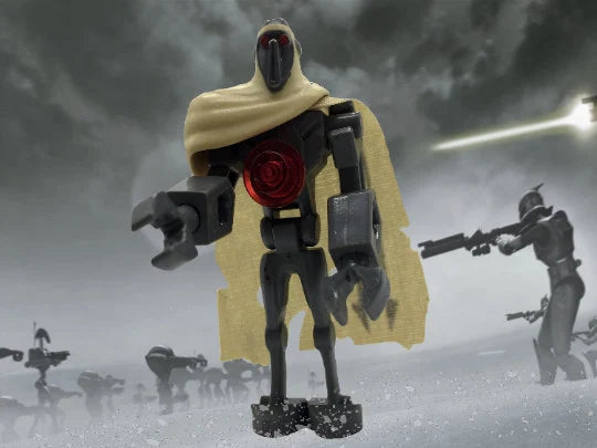  IG-100 MagnaGuard figures with a yellow cape cloak 