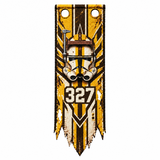 327th Star Corps Commander Bly Tattered Cloth Banner for LEGO® Minifigures