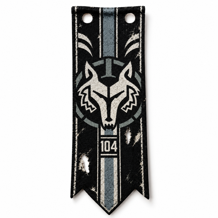 104th Wolfpack Commander Wolffe Tattered Cloth Banner for LEGO® Minifigures