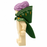 Zelda Link Classic Hero Green cape and hood for LEGO minifigure, side view showing the full-shaped hood and flowing cloth cape