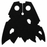 Black tattered battle-damaged cloth cape for LEGO minifigures with extra distressed holes and ripped edges, inspired by Star Wars Sith and LOTR Ringwraith characters