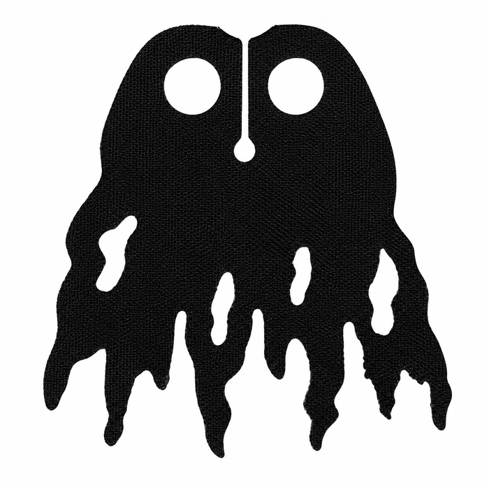 Black tattered cloth cape for LEGO minifigures with ripped edges and holes, Ringwraith Nazgul fantasy cloak accessory