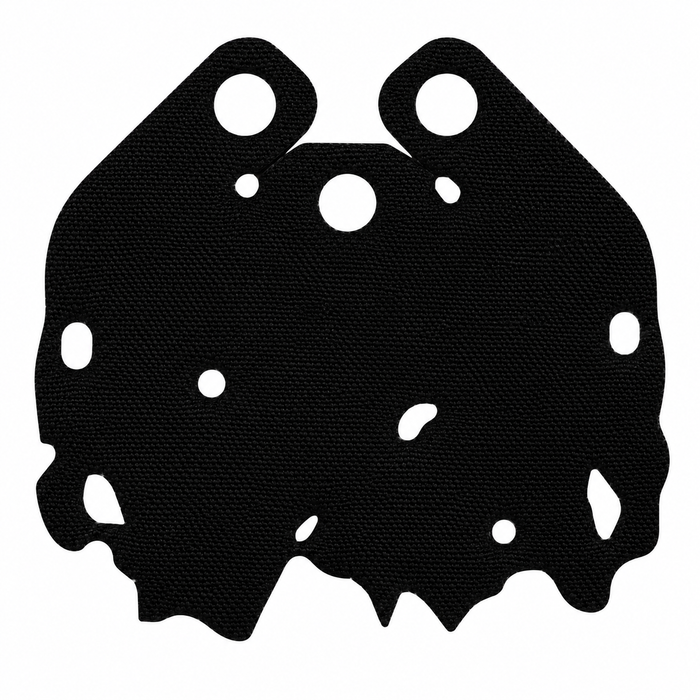 Black tattered Ringwraith-inspired cloth cape for LEGO minifigures with torn edges and distressed holes