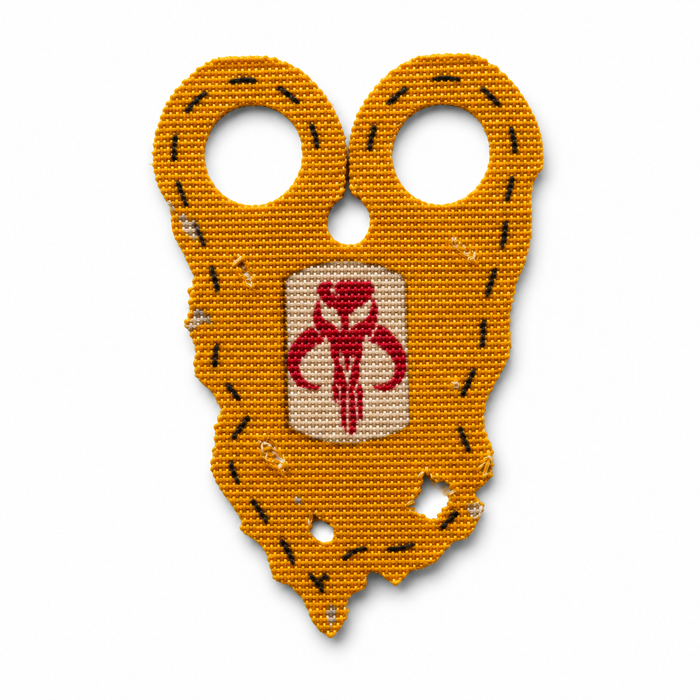 Boba Fett inspired mustard Mythosaur tattered cloth cape for LEGO minifigures