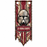 Commander Bacara 21st Nova Corps burgundy cloth battle banner featuring a weathered Galactic Marine helmet, distressed edges and two mounting holes for LEGO Star Wars minifigure displays