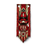 Commander Fox Coruscant Guard crimson red battle-worn cloth banner with Clone Trooper helmet design for LEGO Star Wars minifigure displays