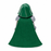 Doctor Doom LEGO Marvel minifigure back view displaying custom green fabric cape with gray shoulder armor, cape sold separately