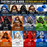 Custom cloth cape and hood sets for LEGO minifigures in multiple colors, designed to fit over helmets and hairpieces for Star Wars, Clone Wars and fantasy characters.