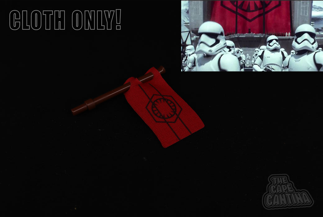 First Order red Banner Flag Cloth Accessory for LEGO