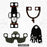 Mandalorian Inspired Beskar Armor 4pc Cloth Set for LEGO® Star Wars Minifigures