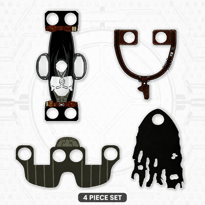 Mandalorian Inspired Beskar Armor 4pc Cloth Set for LEGO® Star Wars Minifigures