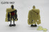 Two action IG-100 MagnaGuard figures with a yellow cape cloak on a white background, labeled 'Cloth Only' and 'The Cape Cantina'.