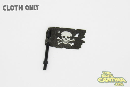 Black pirate flag with skull and crossbones on a white background, featuring 'The Cape Cantina' logo.