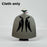 Back view of General Grievous inspired gray cloth cape for LEGO minifigure on white background