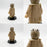 Tusken Raider custom cloth outfit for LEGO minifigure back view and distressed fabric detail